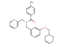 N-[3-(3-cyclohexen-1-ylmethoxy)benzyl]-4-methyl-N-(2-pyridinylmethyl)benzamide