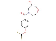 4-[4-(difluoromethoxy)benzoyl]-1,4-oxazepan-6-ol