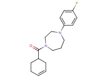 1-(3-cyclohexen-1-ylcarbonyl)-4-(4-fluorophenyl)-1,4-diazepane
