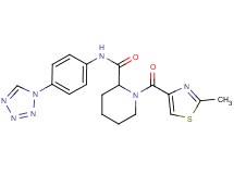 1-[(2-methyl-1,3-thiazol-4-yl)carbonyl]-N-[4-(1H-tetrazol-1-yl)phenyl]piperidine-2-carboxamide