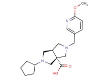 (3aR*,6aR*)-2-cyclopentyl-5-[(6-methoxypyridin-3-yl)methyl]hexahydropyrrolo[3,4-c]pyrrole-3a(1H)-carboxylic acid