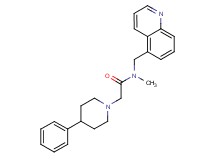 N-methyl-2-(4-phenyl-1-piperidinyl)-N-(5-quinolinylmethyl)acetamide