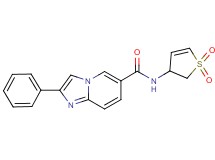 N-(1,1-dioxido-2,3-dihydro-3-thienyl)-2-phenylimidazo[1,2-a]pyridine-6-carboxamide