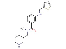 N-methyl-N-(piperidin-3-ylmethyl)-3-[(2-thienylmethyl)amino]benzamide