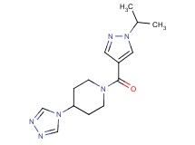 1-[(1-isopropyl-1H-pyrazol-4-yl)carbonyl]-4-(4H-1,2,4-triazol-4-yl)piperidine