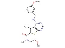 4-[(3-methoxybenzyl)amino]-N-(2-methoxyethyl)-N,5-dimethylthieno[2,3-d]pyrimidine-6-carboxamide