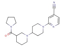 2-[3-(pyrrolidin-1-ylcarbonyl)-1,4'-bipiperidin-1'-yl]isonicotinonitrile