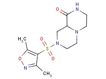 8-[(3,5-dimethylisoxazol-4-yl)sulfonyl]hexahydro-2H-pyrazino[1,2-a]pyrazin-1(6H)-one