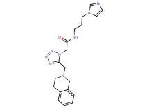 2-[5-(3,4-dihydroisoquinolin-2(1H)-ylmethyl)-1H-tetrazol-1-yl]-N-[3-(1H-imidazol-1-yl)propyl]acetamide