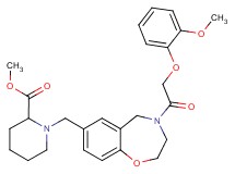 methyl 1-({4-[(2-methoxyphenoxy)acetyl]-2,3,4,5-tetrahydro-1,4-benzoxazepin-7-yl}methyl)-2-piperidinecarboxylate