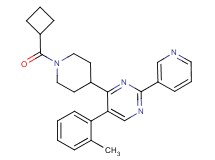 4-[1-(cyclobutylcarbonyl)-4-piperidinyl]-5-(2-methylphenyl)-2-(3-pyridinyl)pyrimidine
