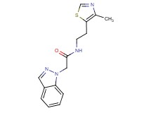 2-(1H-indazol-1-yl)-N-[2-(4-methyl-1,3-thiazol-5-yl)ethyl]acetamide