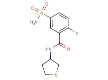 5-(aminosulfonyl)-2-fluoro-N-(tetrahydro-3-thienyl)benzamide