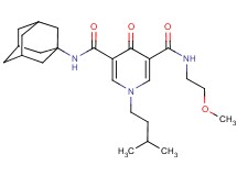 N-1-adamantyl-N'-(2-methoxyethyl)-1-(3-methylbutyl)-4-oxo-1,4-dihydro-3,5-pyridinedicarboxamide