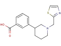 3-[1-(1,3-thiazol-2-ylmethyl)piperidin-3-yl]benzoic acid