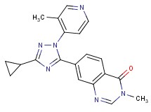7-[3-cyclopropyl-1-(3-methylpyridin-4-yl)-1H-1,2,4-triazol-5-yl]-3-methylquinazolin-4(3H)-one