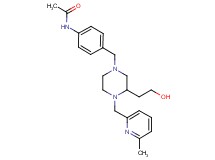 N-[4-({3-(2-hydroxyethyl)-4-[(6-methyl-2-pyridinyl)methyl]-1-piperazinyl}methyl)phenyl]acetamide