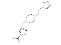 1-[4-({4-[2-(1H-1,2,4-triazol-1-yl)ethyl]piperazin-1-yl}methyl)-2-thienyl]ethanone