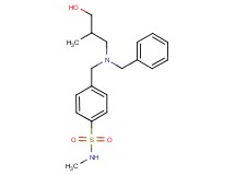 4-{[benzyl(3-hydroxy-2-methylpropyl)amino]methyl}-N-methylbenzenesulfonamide
