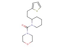 4-({2-[2-(2-thienyl)ethyl]-1-piperidinyl}carbonyl)morpholine