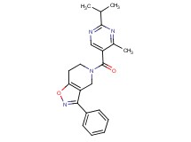5-[(2-isopropyl-4-methylpyrimidin-5-yl)carbonyl]-3-phenyl-4,5,6,7-tetrahydroisoxazolo[4,5-c]pyridine