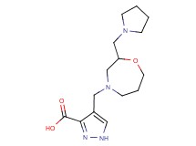 4-{[2-(pyrrolidin-1-ylmethyl)-1,4-oxazepan-4-yl]methyl}-1H-pyrazole-3-carboxylic acid