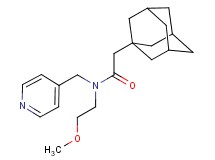 2-(1-adamantyl)-N-(2-methoxyethyl)-N-(pyridin-4-ylmethyl)acetamide