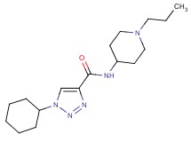 1-cyclohexyl-N-(1-propyl-4-piperidinyl)-1H-1,2,3-triazole-4-carboxamide