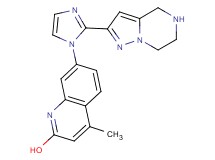 4-methyl-7-[2-(4,5,6,7-tetrahydropyrazolo[1,5-a]pyrazin-2-yl)-1H-imidazol-1-yl]-2-quinolinol hydrochloride
