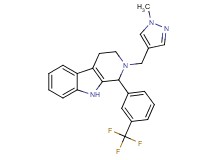 2-[(1-methyl-1H-pyrazol-4-yl)methyl]-1-[3-(trifluoromethyl)phenyl]-2,3,4,9-tetrahydro-1H-beta-carboline