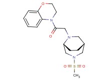 4-{[(1R*,5R*)-3-(methylsulfonyl)-3,6-diazabicyclo[3.2.2]non-6-yl]acetyl}-3,4-dihydro-2H-1,4-benzoxazine
