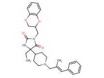 3-(2,3-dihydro-1,4-benzodioxin-2-ylmethyl)-5-ethyl-5-{1-[(2E)-2-methyl-3-phenyl-2-propen-1-yl]-4-piperidinyl}-2,4-imidazolidinedione