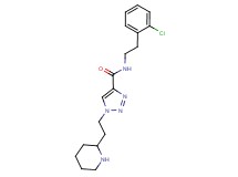 N-[2-(2-chlorophenyl)ethyl]-1-(2-piperidin-2-ylethyl)-1H-1,2,3-triazole-4-carboxamide