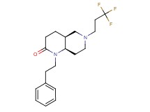 (4aS*,8aR*)-1-(2-phenylethyl)-6-(3,3,3-trifluoropropyl)octahydro-1,6-naphthyridin-2(1H)-one