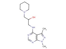 1-[(1,3-dimethyl-1H-pyrazolo[3,4-d]pyrimidin-4-yl)amino]-3-(1-piperidinyl)-2-propanol