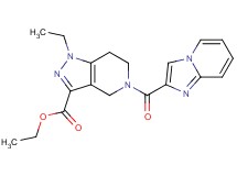 ethyl 1-ethyl-5-(imidazo[1,2-a]pyridin-2-ylcarbonyl)-4,5,6,7-tetrahydro-1H-pyrazolo[4,3-c]pyridine-3-carboxylate