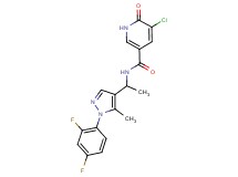 5-chloro-N-{1-[1-(2,4-difluorophenyl)-5-methyl-1H-pyrazol-4-yl]ethyl}-6-oxo-1,6-dihydropyridine-3-carboxamide
