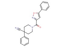 4-phenyl-1-[(5-phenyl-3-isoxazolyl)carbonyl]-4-piperidinecarbonitrile