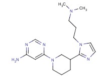 6-(3-{1-[3-(dimethylamino)propyl]-1H-imidazol-2-yl}piperidin-1-yl)pyrimidin-4-amine