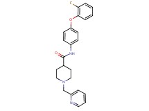 N-[4-(2-fluorophenoxy)phenyl]-1-(2-pyridinylmethyl)-4-piperidinecarboxamide