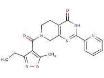 7-[(3-ethyl-5-methylisoxazol-4-yl)carbonyl]-2-pyridin-2-yl-5,6,7,8-tetrahydropyrido[3,4-d]pyrimidin-4(3H)-one