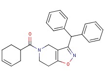 5-(3-cyclohexen-1-ylcarbonyl)-3-(diphenylmethyl)-4,5,6,7-tetrahydroisoxazolo[4,5-c]pyridine