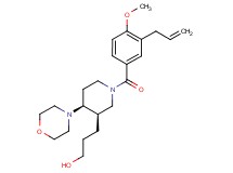 3-[(3R*,4S*)-1-(3-allyl-4-methoxybenzoyl)-4-morpholin-4-ylpiperidin-3-yl]propan-1-ol