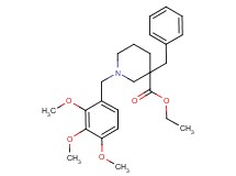 ethyl 3-benzyl-1-(2,3,4-trimethoxybenzyl)-3-piperidinecarboxylate