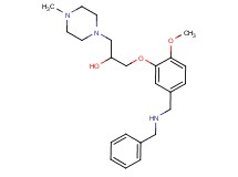 1-{5-[(benzylamino)methyl]-2-methoxyphenoxy}-3-(4-methyl-1-piperazinyl)-2-propanol