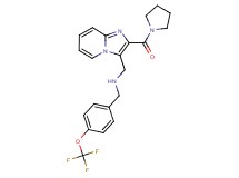 1-[2-(1-pyrrolidinylcarbonyl)imidazo[1,2-a]pyridin-3-yl]-N-[4-(trifluoromethoxy)benzyl]methanamine