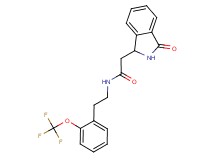 2-(3-oxo-2,3-dihydro-1H-isoindol-1-yl)-N-{2-[2-(trifluoromethoxy)phenyl]ethyl}acetamide