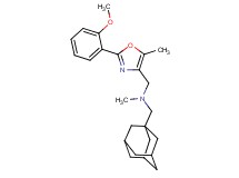 (1-adamantylmethyl){[2-(2-methoxyphenyl)-5-methyl-1,3-oxazol-4-yl]methyl}methylamine