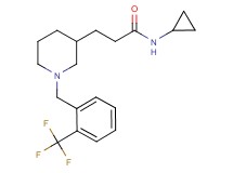N-cyclopropyl-3-{1-[2-(trifluoromethyl)benzyl]-3-piperidinyl}propanamide
