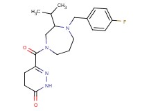 6-{[4-(4-fluorobenzyl)-3-isopropyl-1,4-diazepan-1-yl]carbonyl}-4,5-dihydropyridazin-3(2H)-one